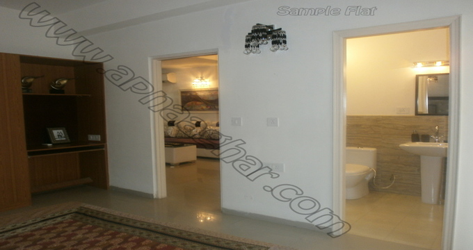 3 BHK flat with servant room 1417 sq ft 1st floor of S+13 | Patiala Zirakpur Highway | Punjab | Apnaaghar.com