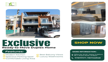 4 BHK|1800 sq ft| Villa | Duplex | Pent House |Flat |Independent House| Derabassi|Kharar | Mohali | Chandigarh| Punjab | Zirakpur| apnaaghar.com | 9781191177